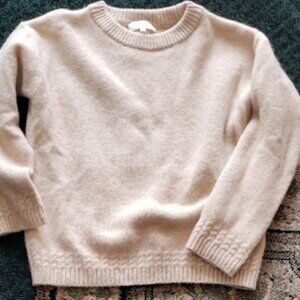 La Melle Sezane Baby Alpaca Cream Sweater
